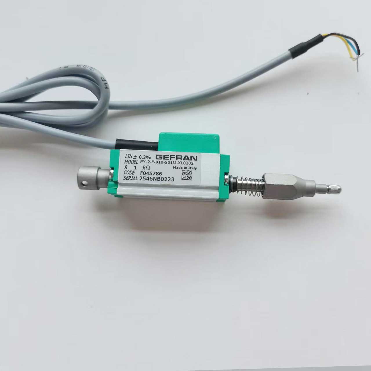 意大利杰福伦GEFRAN位移传感器PY-2-F-010-S01M-XL0202电子尺F045786