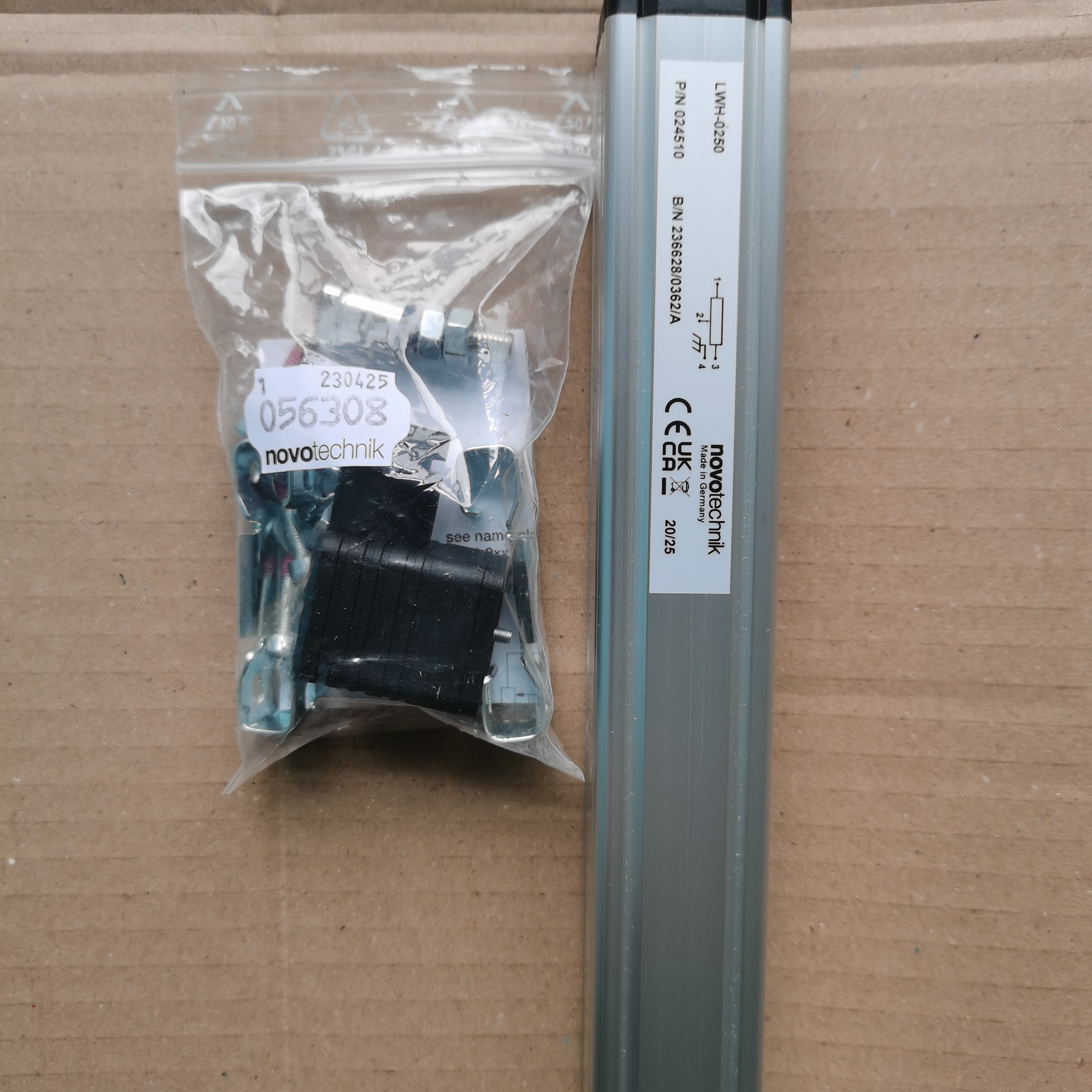 Novotechnik LWH-0250（料号 024510）拉杆式直线位移传感器解析
