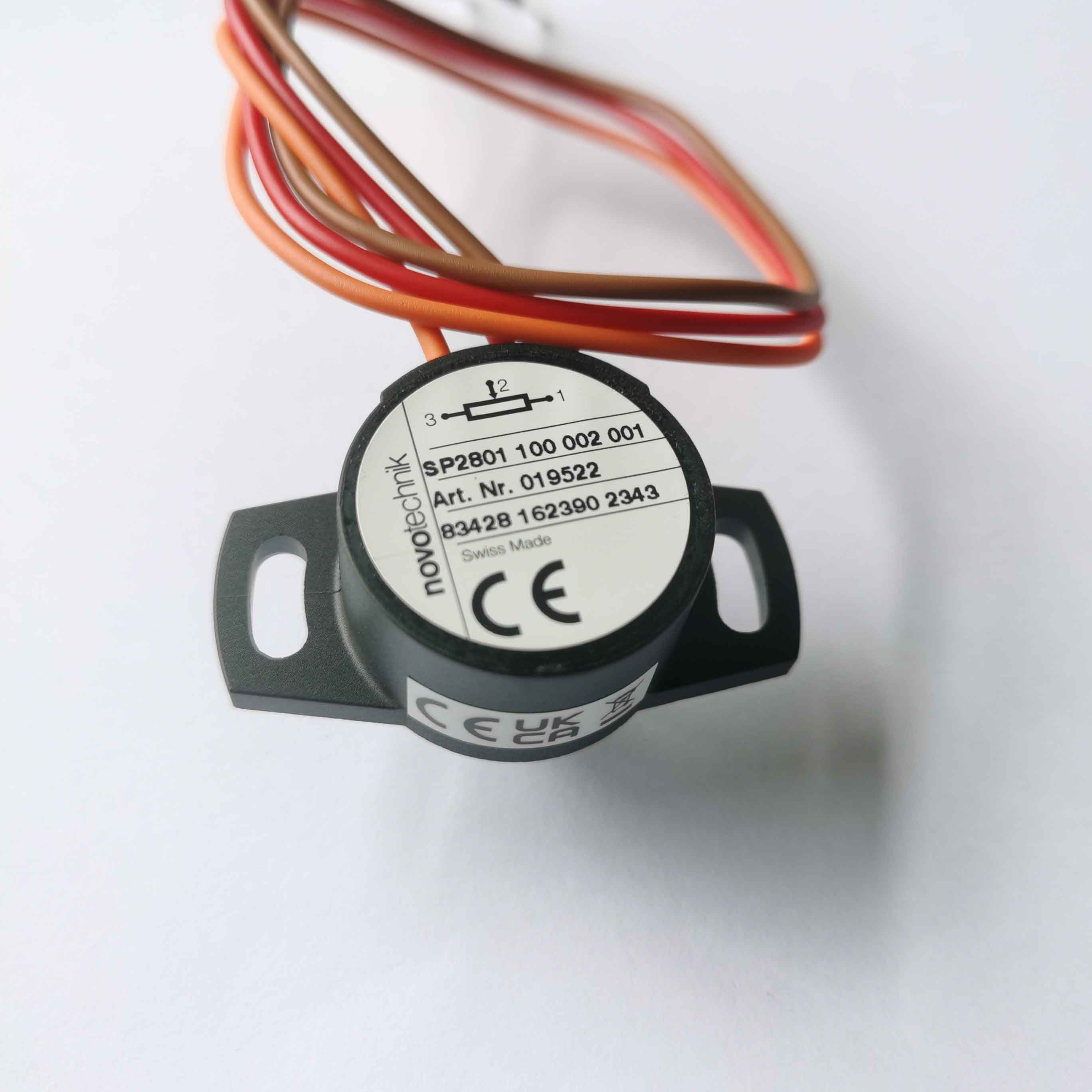 德国 Novotechnik传感器SP2801-100-002-001 角度电位器|100° 窄量程旋转位移传感器详解