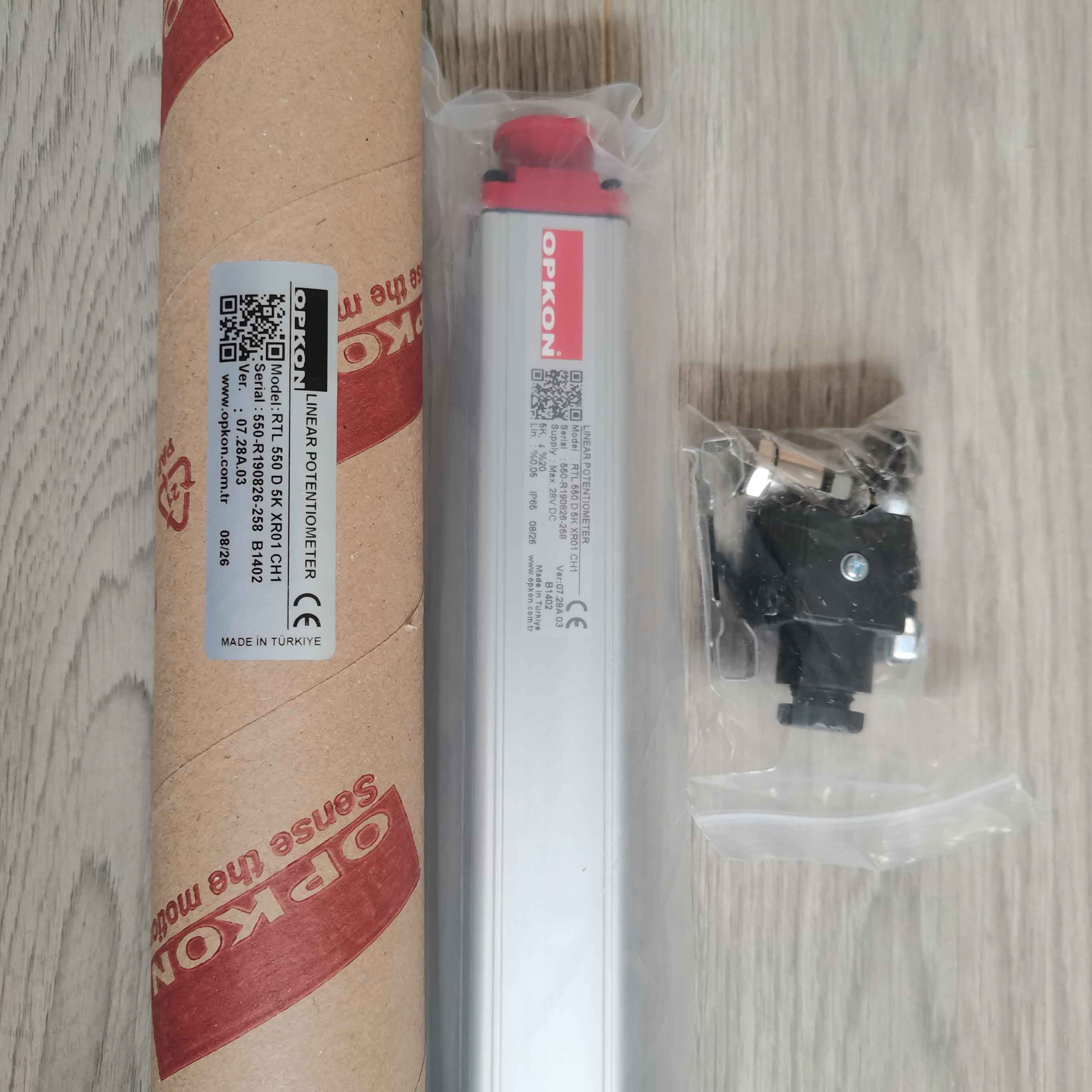 土耳其 OPKON 欧普康 RTL 550 D 5K XR01 CH1 拉杆式位移传感器 高精度电子尺参数与应用详解