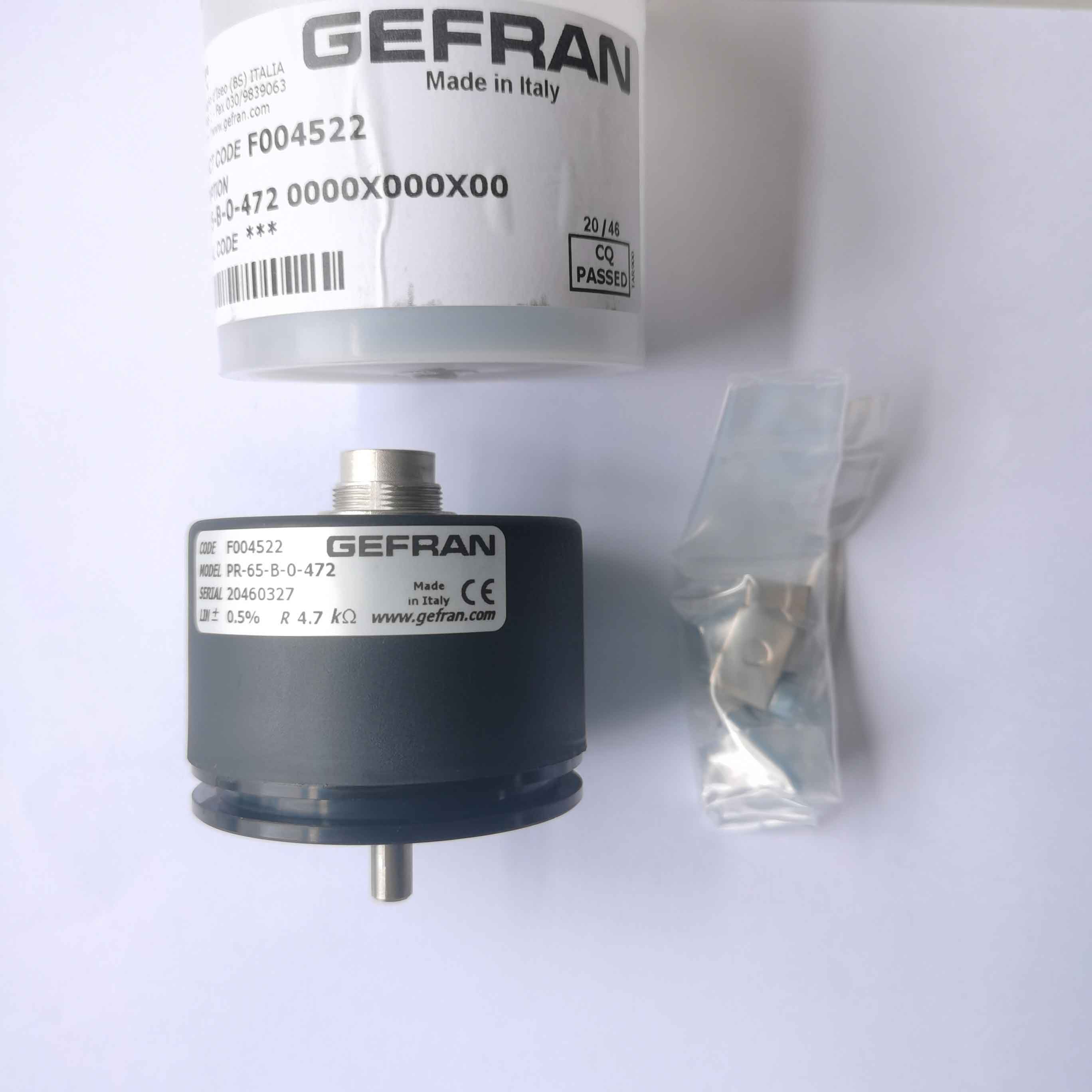 意大利GEFRAN杰佛伦PR-65-B-0-472角度传感器F004522工业高精度旋转电位器解析