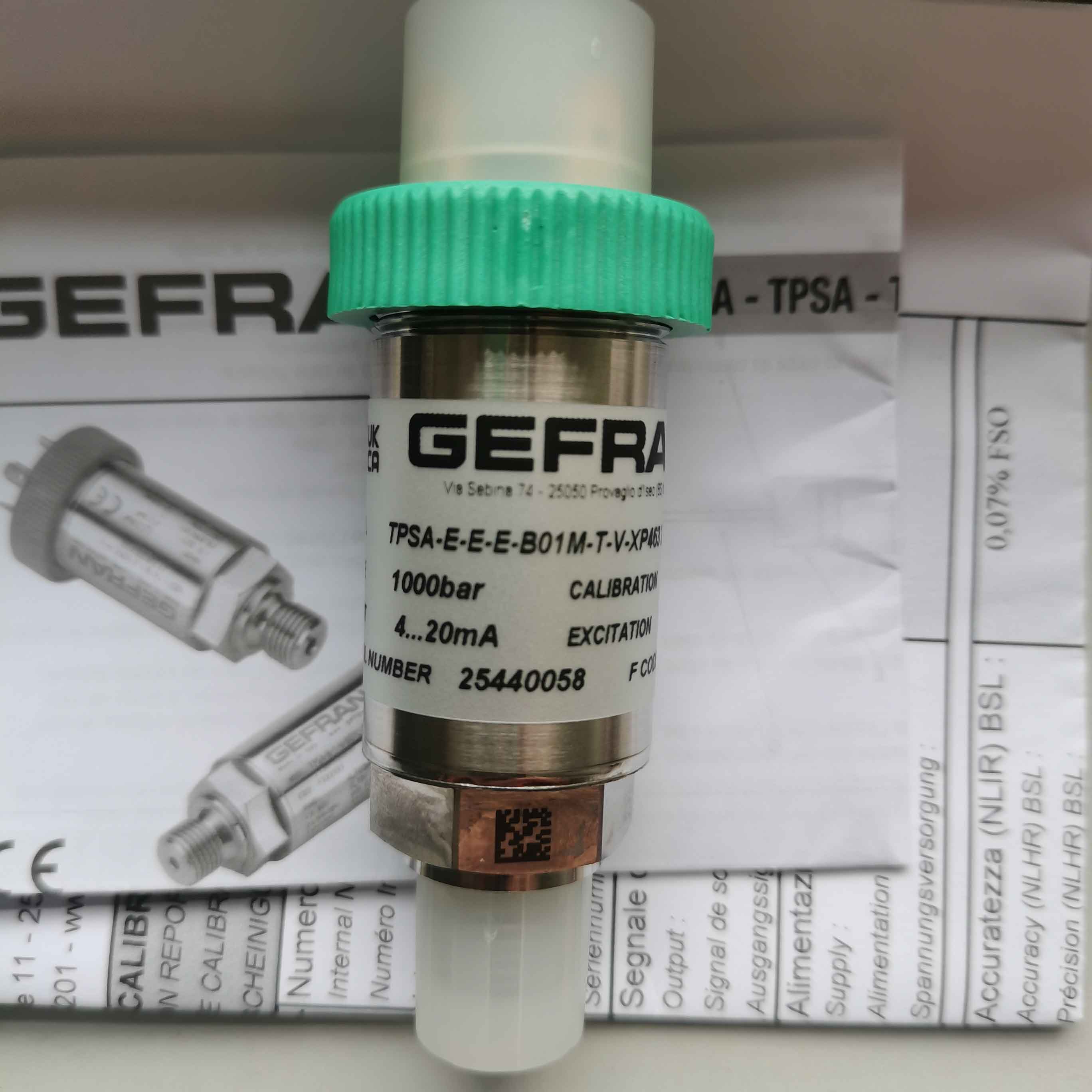 意大利GEFRAN压力传感器TPSA-E-E-E-B01M-T-V-XP463 2130X000X00杰福伦压力变送器F048200