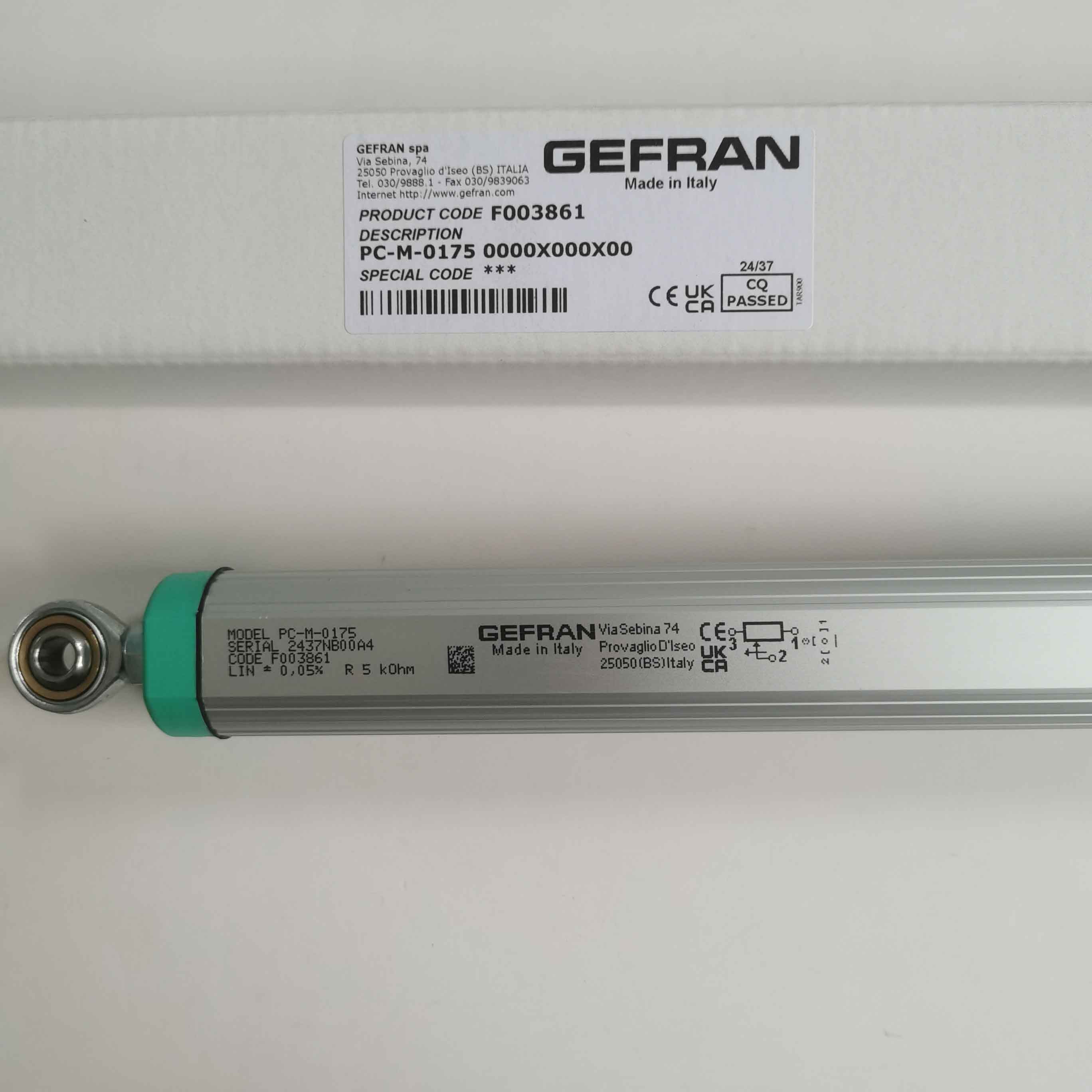 意大利GEFRAN杰佛伦PC-M-0175直线位移传感器0000X000X00电阻尺F003861参数优势详解