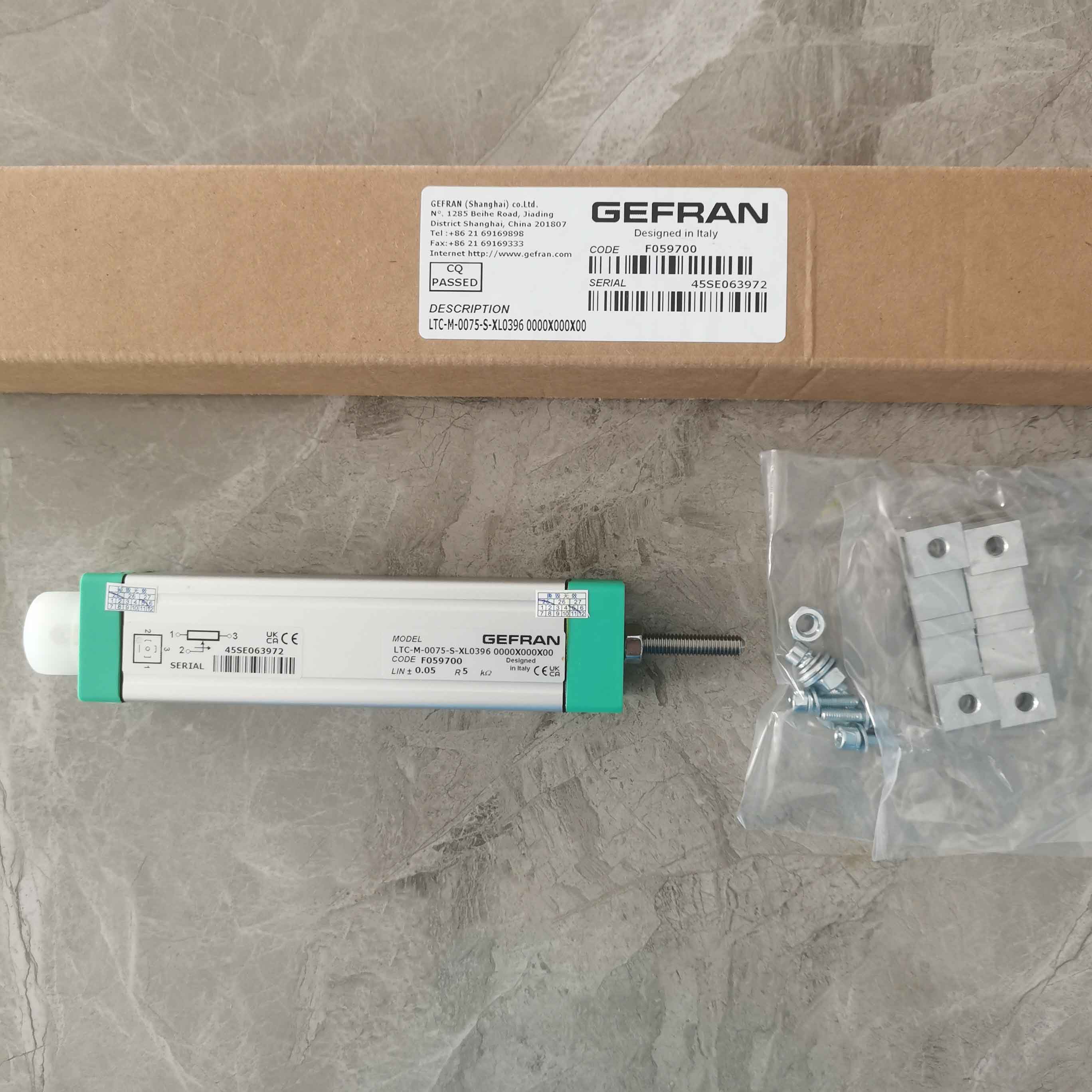 GEFRAN杰福伦LTC-M-0075-S-XL0396位移传感器LT-M-0075-S-XL0396电子尺LTC-M-0075-S电位器F059700参数特点与应用