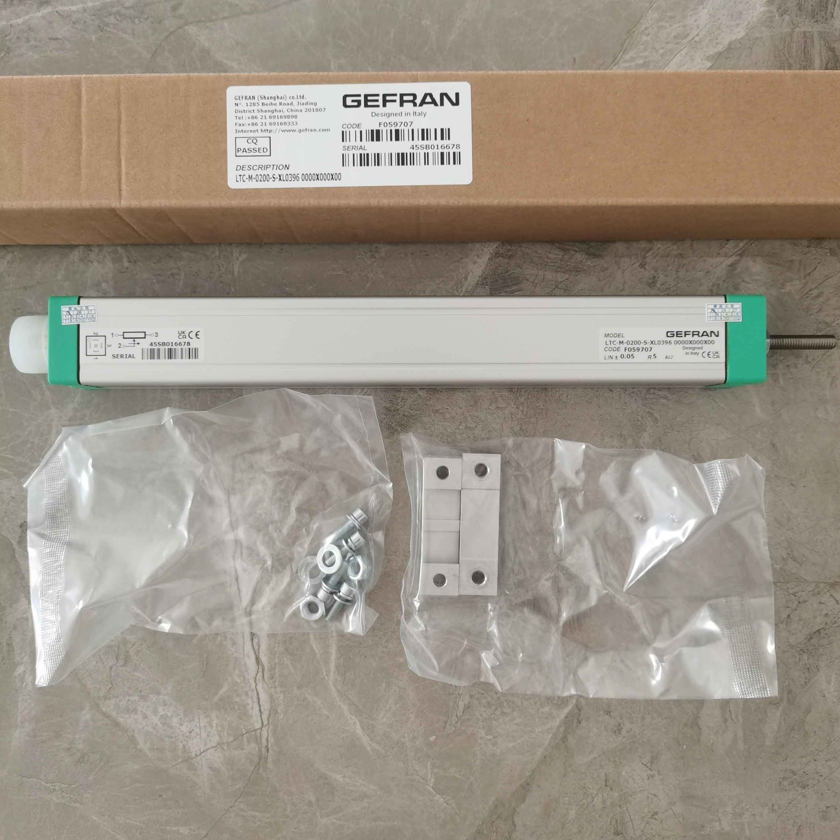 GEFRAN杰福伦LTC-M-0200-S-XL0396位置传感器LT-M-0200-S-XL0396电子尺F059707电阻尺LT-M-0200-S参数详解