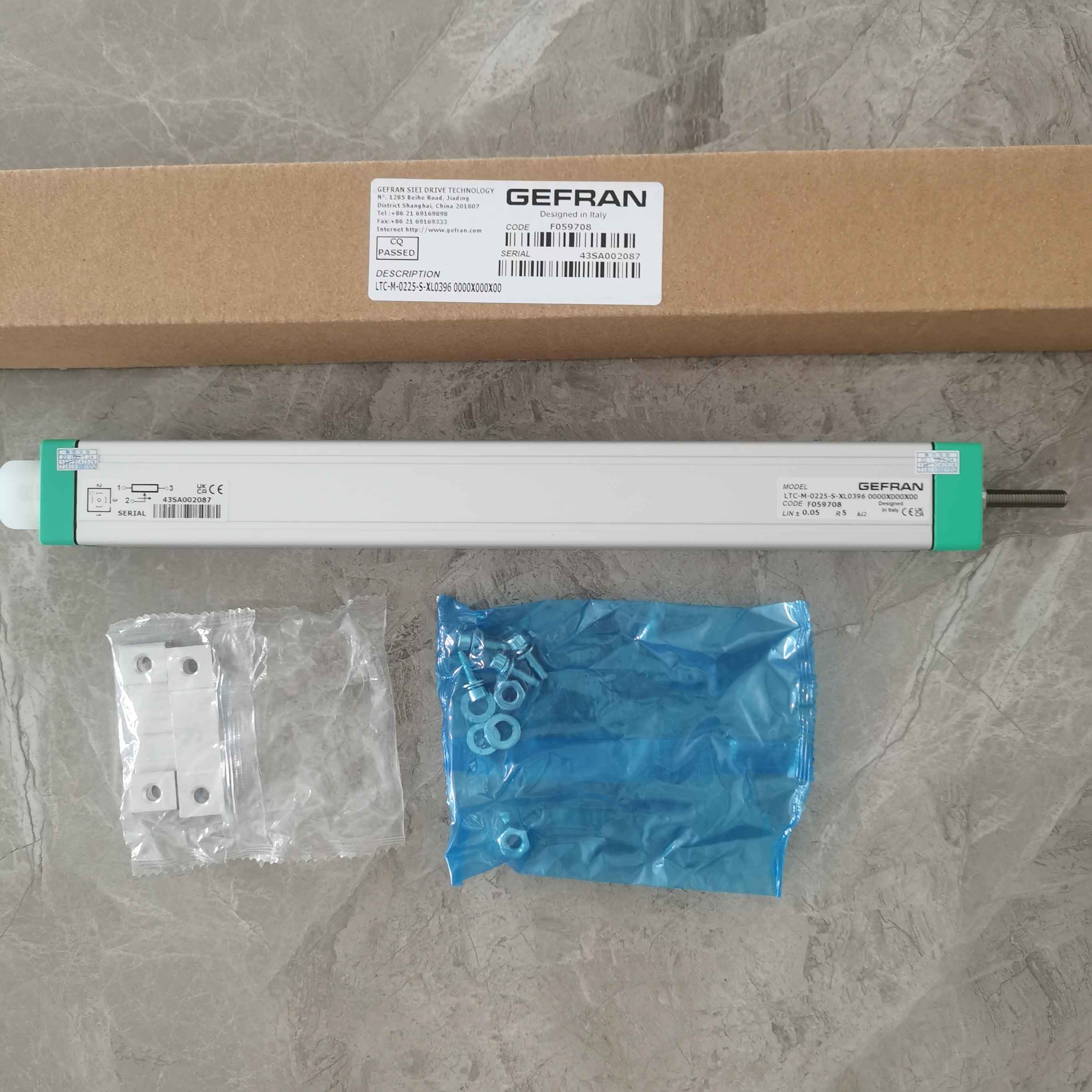 GEFRAN杰福伦LTC-M-0225-S-XL0396工业位置传感器LT-M-0225-S-XL0396电子尺F059708电阻尺LT-M-0225-S参数详解
