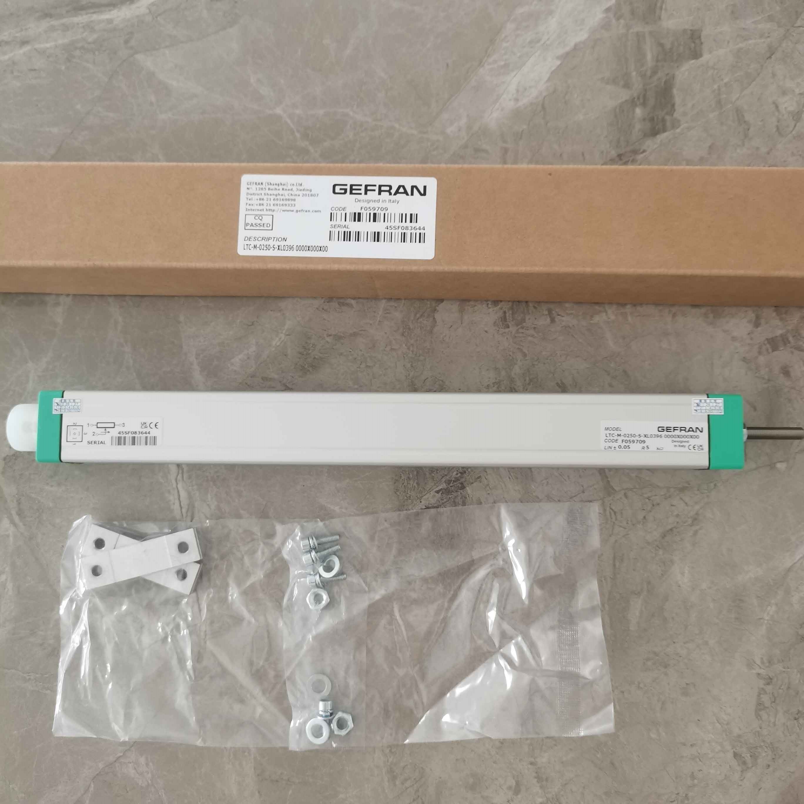 GEFRAN杰福伦LTC-M-0250-S-XL0396工业位置传感器LT-M-0250-S-XL0396电子尺F059709电阻尺LT-M-0250-S参数直通车