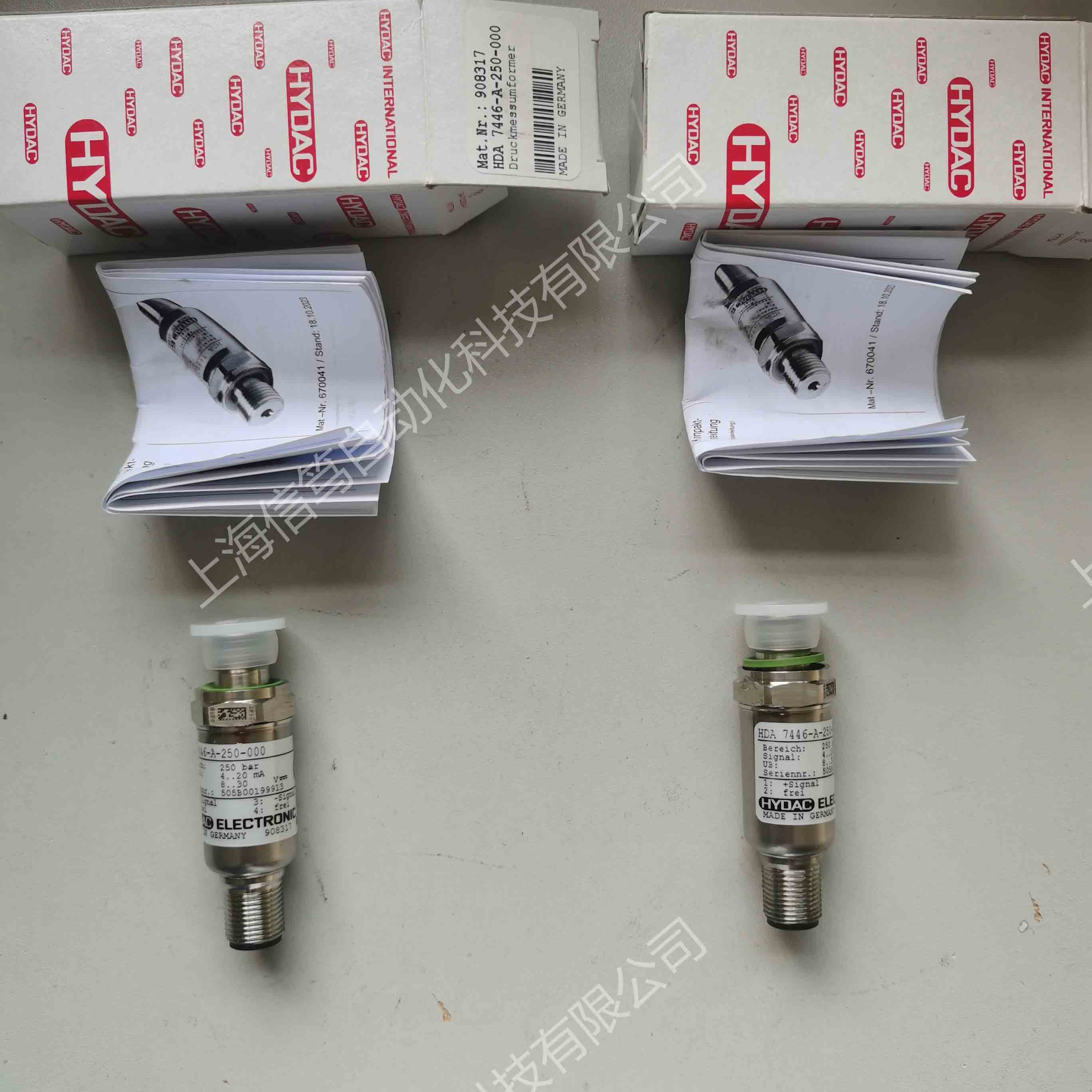 德国贺德克压力传感器HDA7446-A-250-000高精度HYDAC液压压力变送器